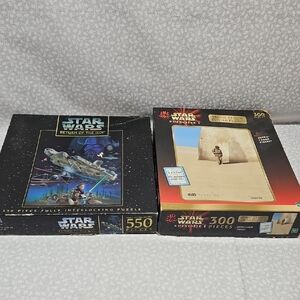 1995 Star Wars Return Of The Jedi & 1999 Eposode I Puzzle Lot